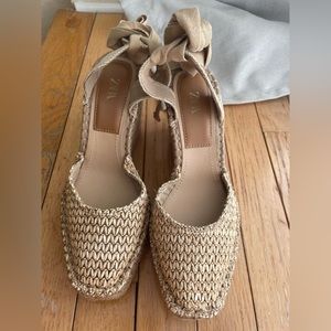 Zara espadrilles size 39 ( 8 US) worn once